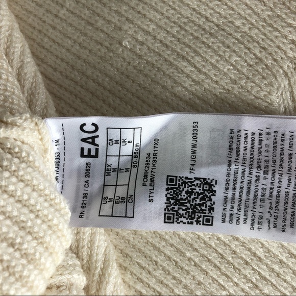 Guess Carlie Tank Sweater Dress Off-white Medium - Picture 8 of 8